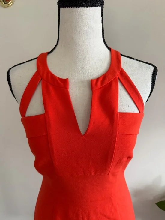 BCBGMaxAzria Red Cutout Mini Dress - Picture 3 of 5